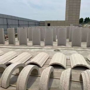 曲靖黄金麻别墅柱皮 异形 线条定制